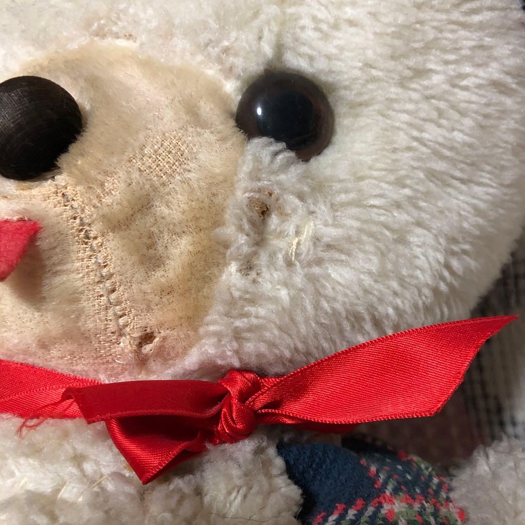 昭和レトロ ヴィンテージ クマ ぬいぐるみ メーカー名不明 穴あき有り