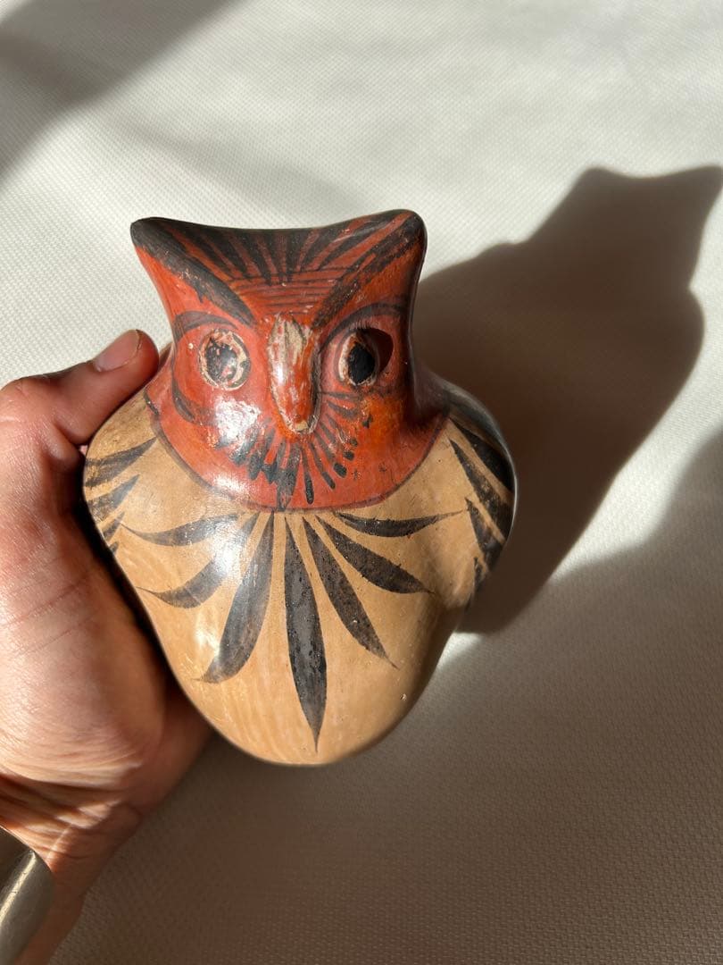 メキシコ ビンテージ トナラ焼 フォークアート 土器 1970-80 フクロウ