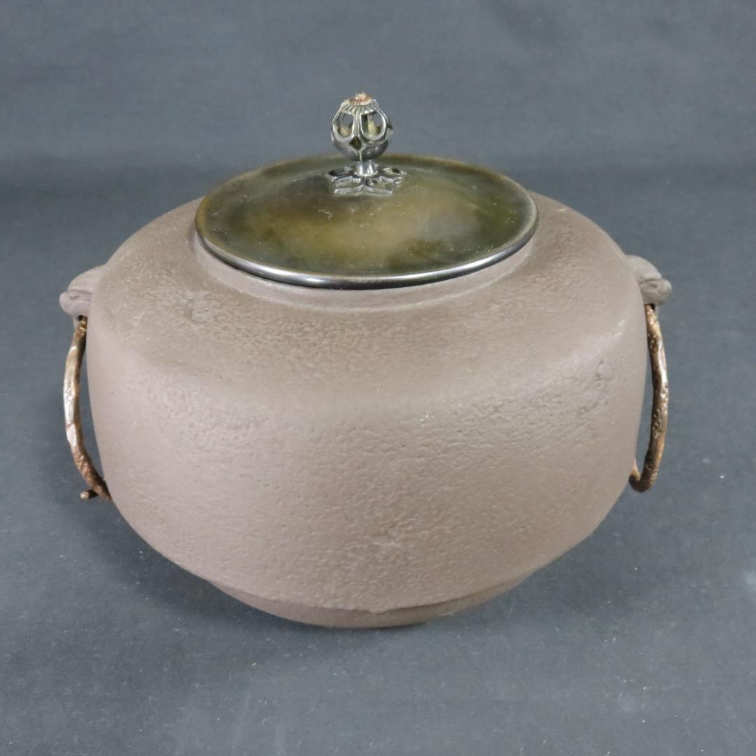 風炉釜 唐銅切合 鬼面風炉 一ノ瀬宗辰 釜師 畠春斎 共箱 茶道具 - メルカリ