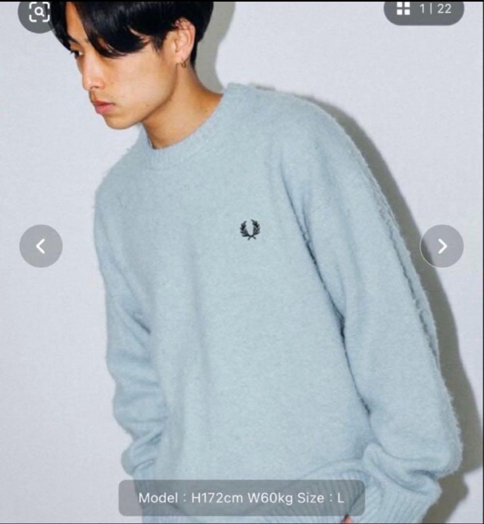 BEAMS FRED PERRY / フラッフィー クルーネックニット BEAMS MEN｜【別注】FRED PERRY / フラッフィー クルーネックニット