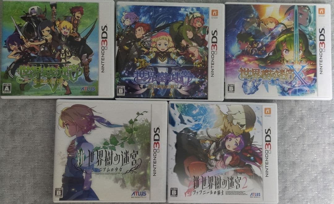 世界樹の迷宮５本セット（ⅳ、ⅴ、x、新1、新2） 世界樹の迷宮 Ⅳ・Ⅴ・X』のアクリルスタンド全196種が発売！ Ⅰ～Ⅲの