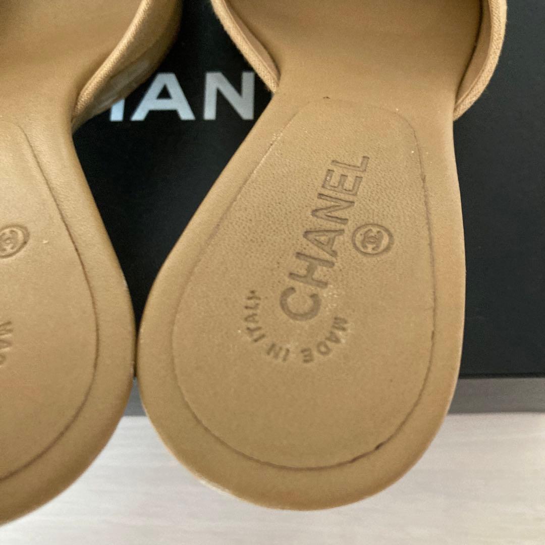 専用です！ シャネル ミュールー カメリア ココマーク6 デパート購入