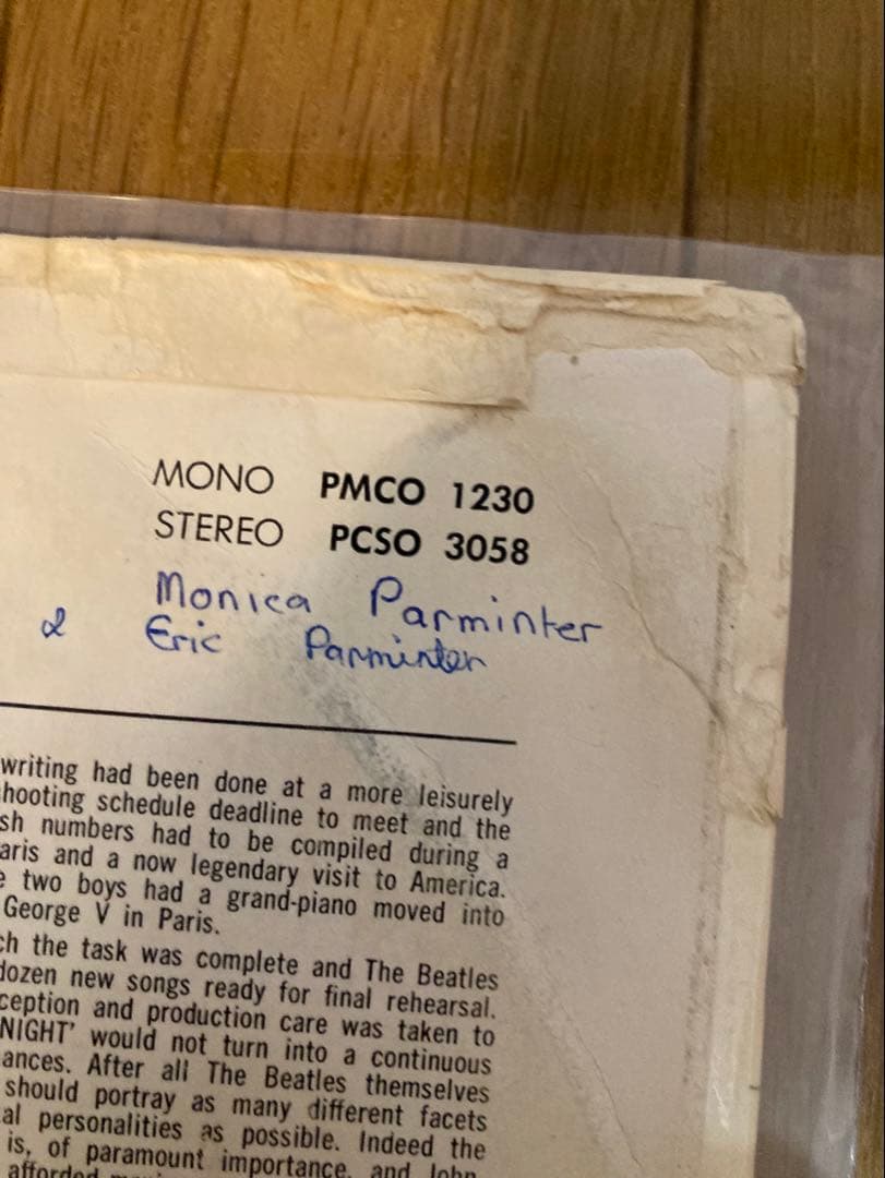 稀少オーストラリアオリジナルハードデイズナイトBeatlesビートルズ