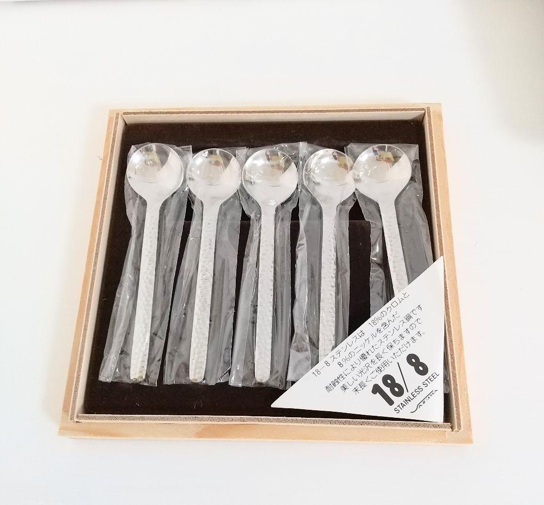 新品未使用)アズマつちめ18/8 ステンレス スプーンセット 5本 - メルカリ