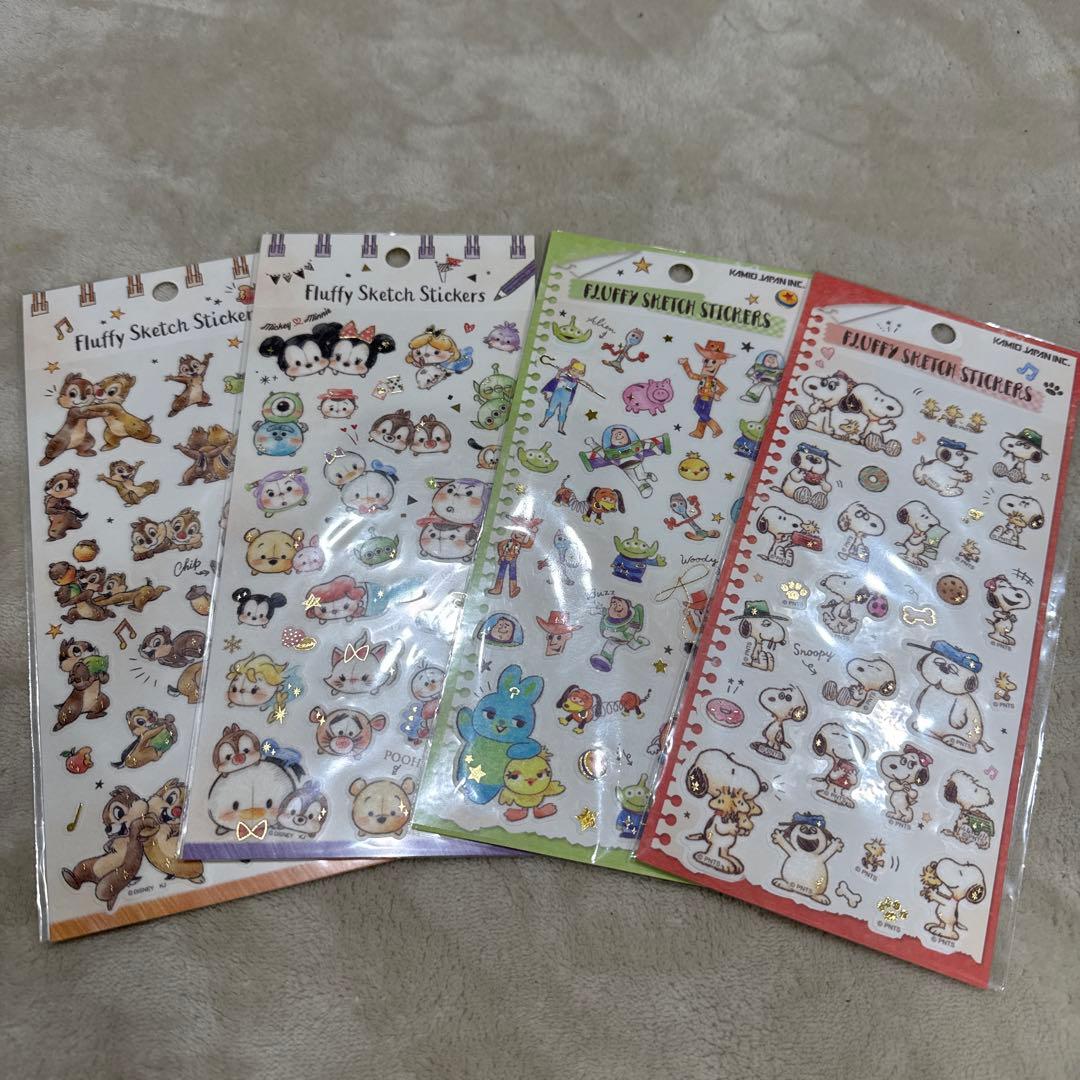 FLUFFY シール Disney フラッフィー ツムツム スヌーピー - メルカリ