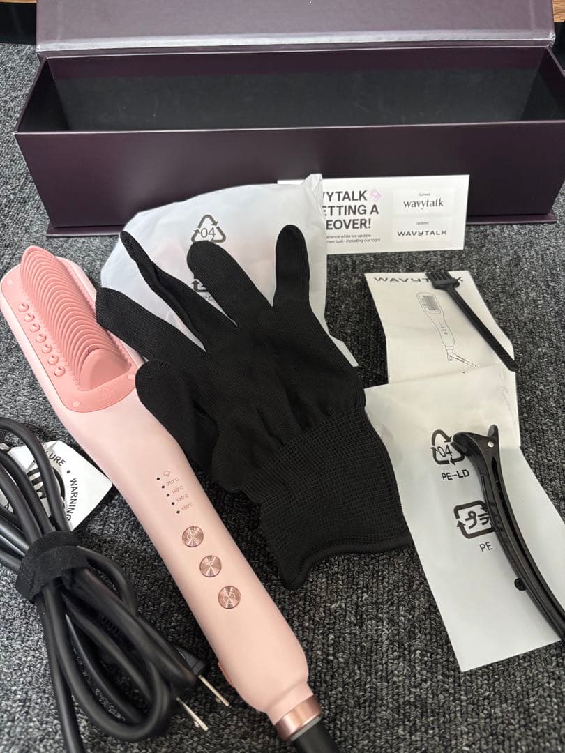 [正規品]✨WAVYTALK ブラシヘアアイロン ピンク Amazon.co.jp: Wavytalk スチームストレートブラシ｜スチームで
