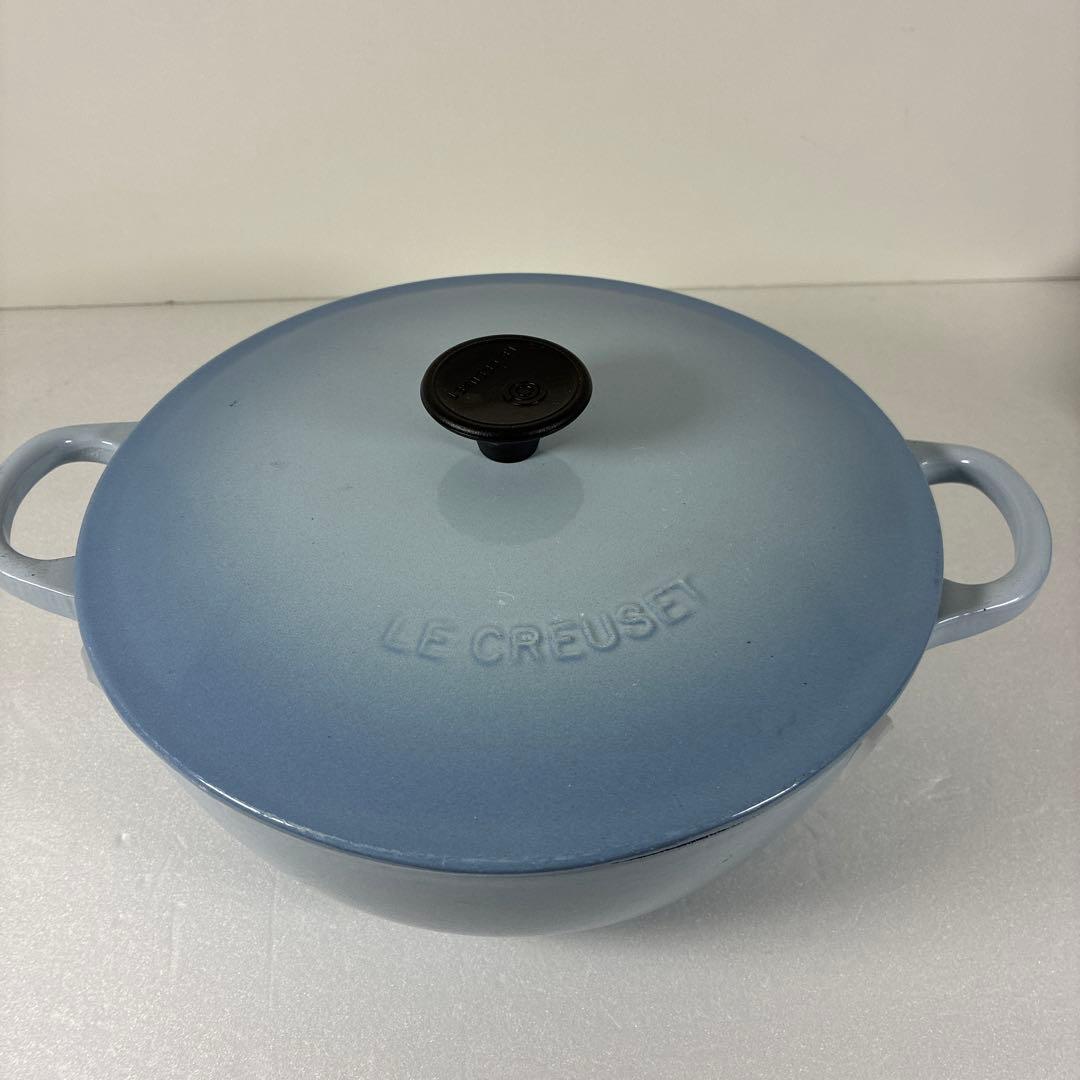 レア　LE CREUSET 鋳鉄製 両手鍋 22cm ブルー　中黒マルミット Amazon｜ル・クルーゼ(Le Creuset) ポケモン マルミット 22cm (イリ