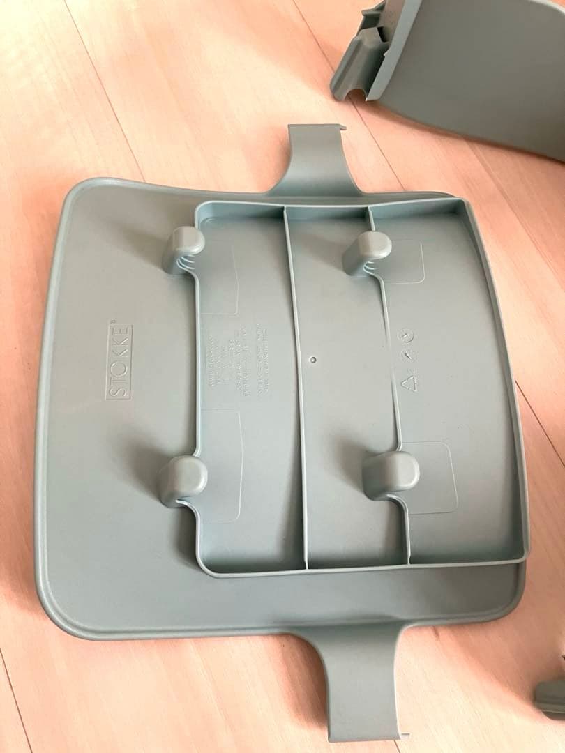 ストッケトリップトラップアクアブルーシリアル6 ベビーセット付き