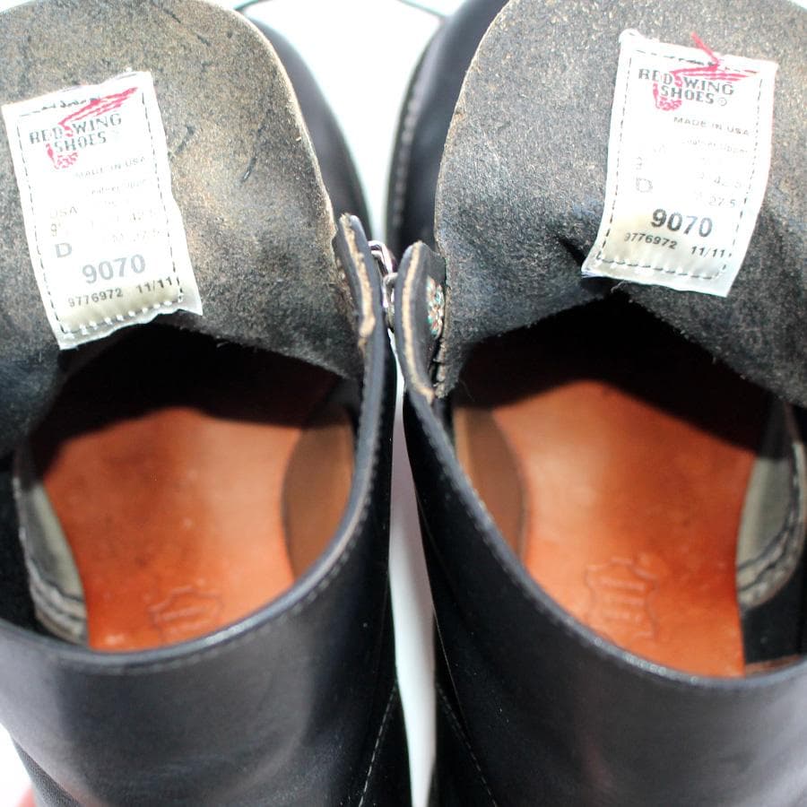 廃番 Red Wing 9070 ラウンドトゥ ワークブーツ ブラックハーネス