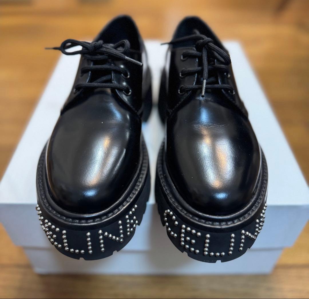 CELINE 厚底レースアップスタッズロゴシューズ 36.5 CELINE 厚底レースアップスタッズロゴシューズ 36.5 - メルカリ