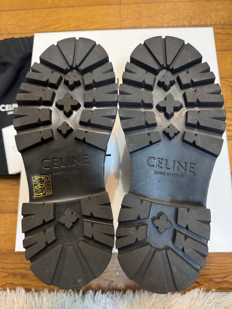 CELINE 厚底レースアップスタッズロゴシューズ 36.5 - メルカリ