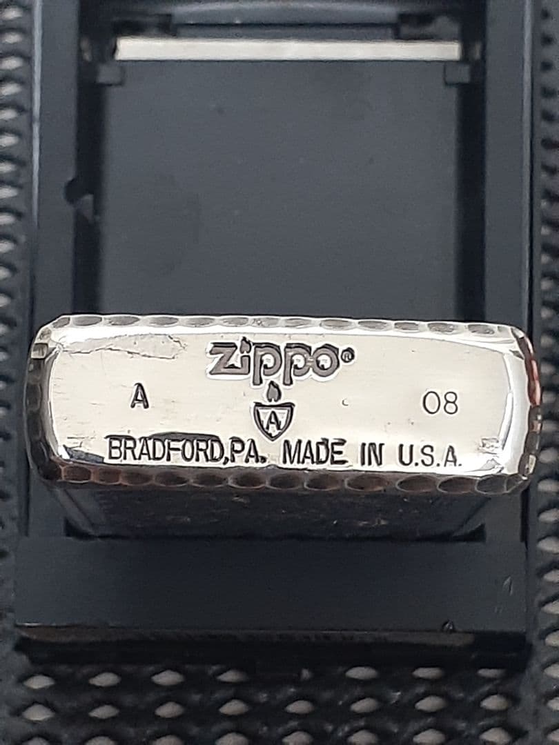 希少。MAVERTEAM アーマー Zippo。5面彫刻.シャインレイカット