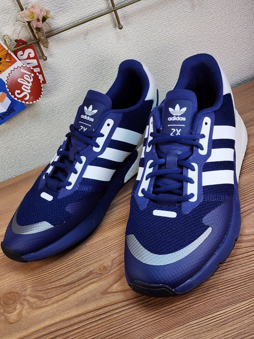 美品】アディダス ZX 1K ブースト 27.5cm ネイビー - メルカリ