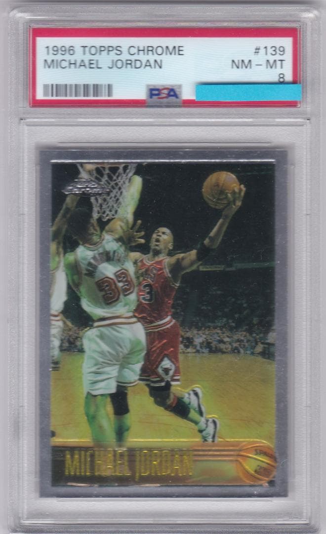 その他 PSA8 Topps Chrome 139 Michael Jordan Michael Jordan 1996 Topps Chrome #139 Base Price Guide - Sports