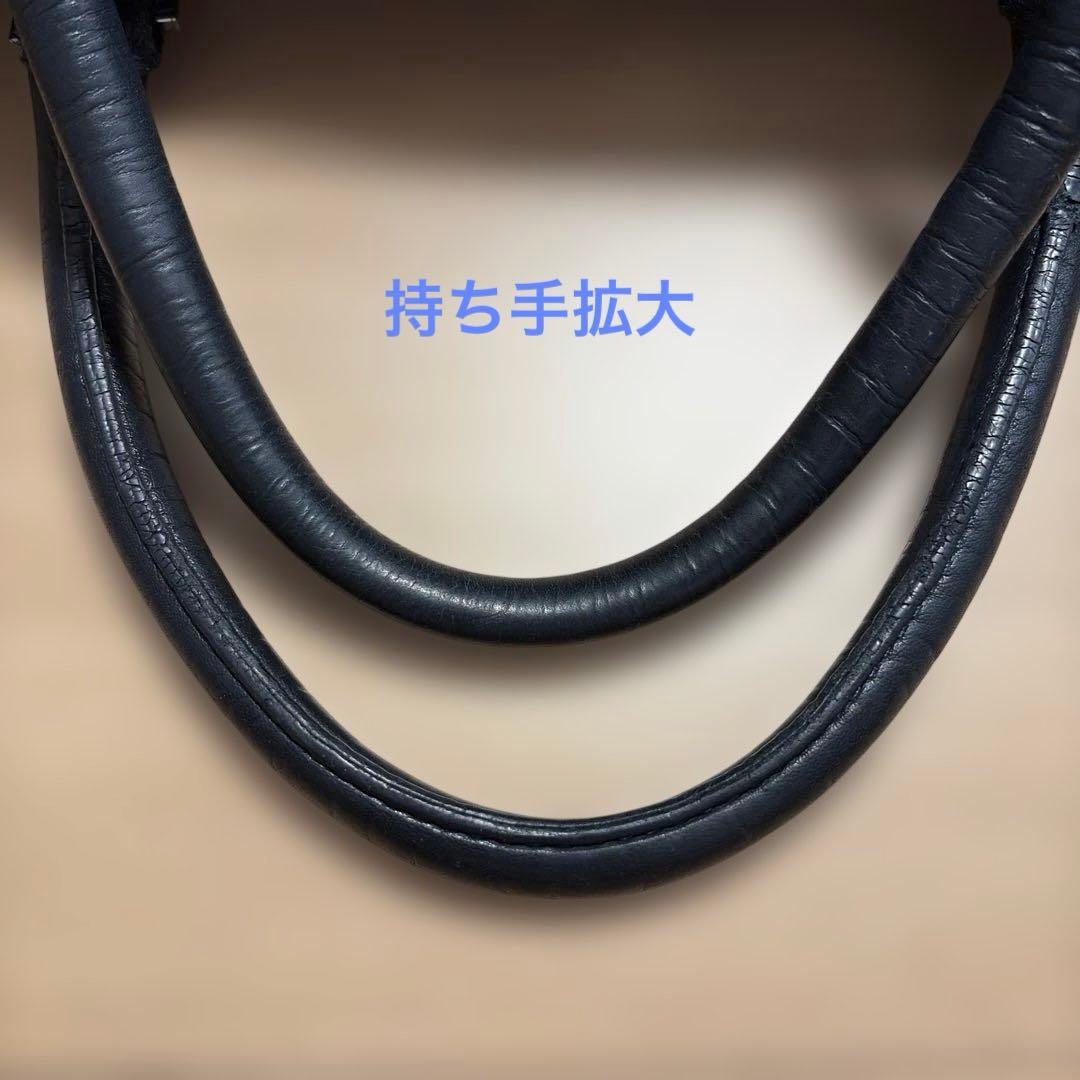 Maiden Voyageネイビー ブリーフバッグ2室タイプ ストラップ付