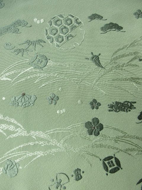 未着用に近い！さが美製＊薄萌葱色＊豪華刺繡尽し＊特選＊訪問着＊１６１ｃｍ＊裄６７