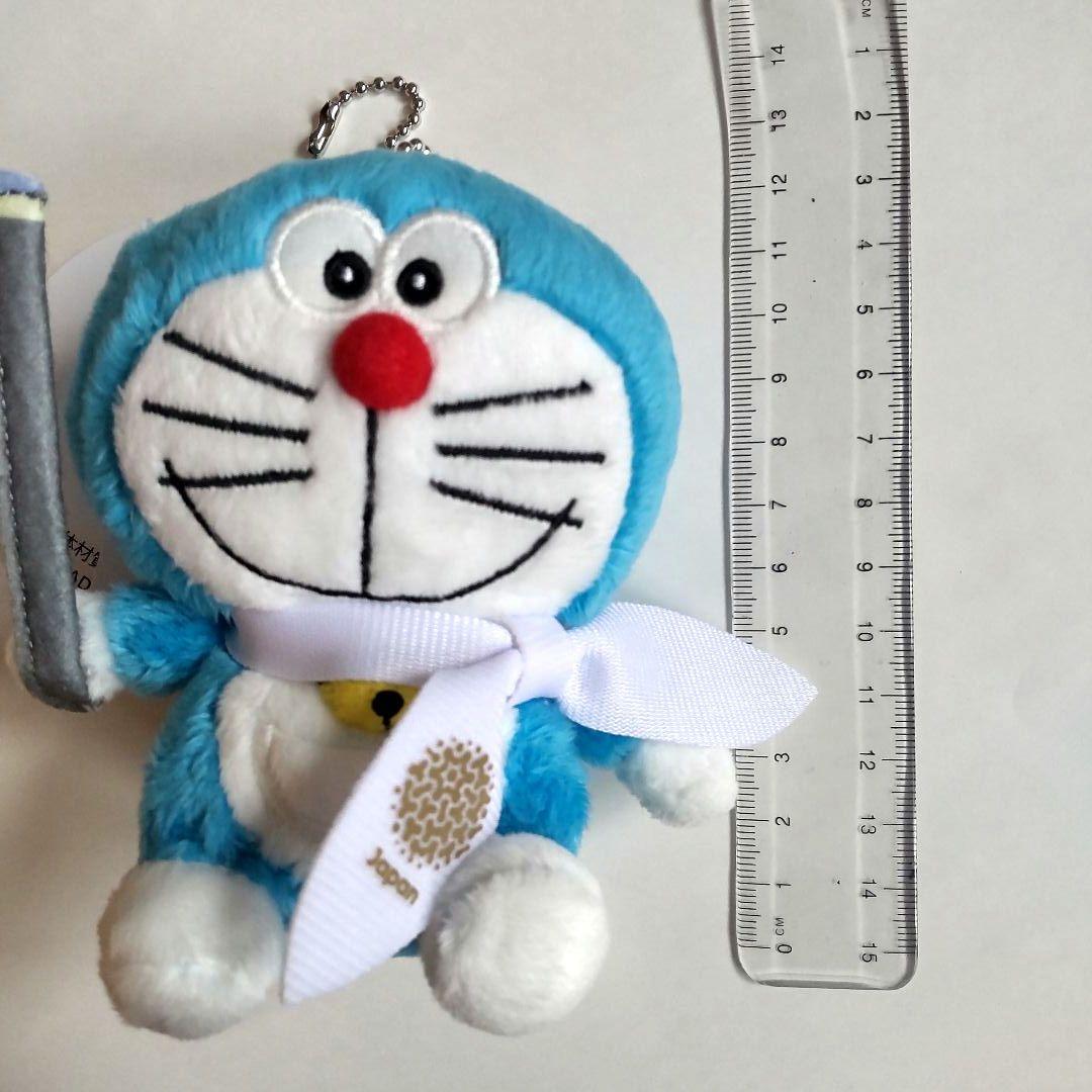 万博 日本館 ドラえもん ぬいぐるみキーホルダー 刺繍チャーム 2点