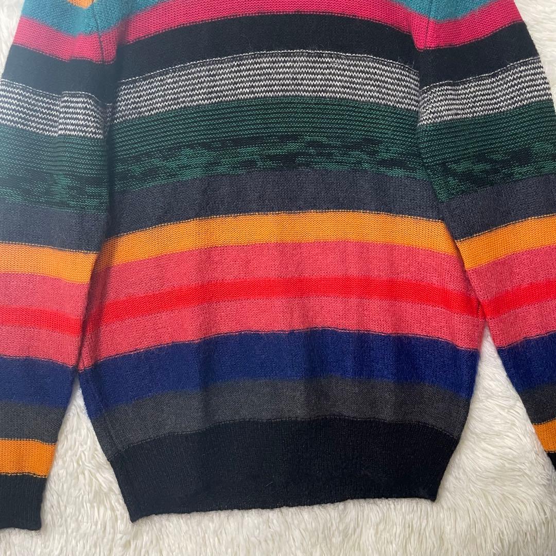 美品✨PSポールスミス モヘヤ ニット セーター マルチボーダー L
