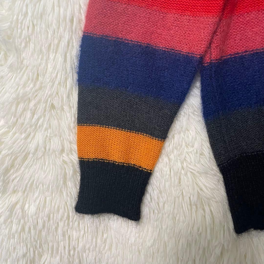 美品✨PSポールスミス モヘヤ ニット セーター マルチボーダー L