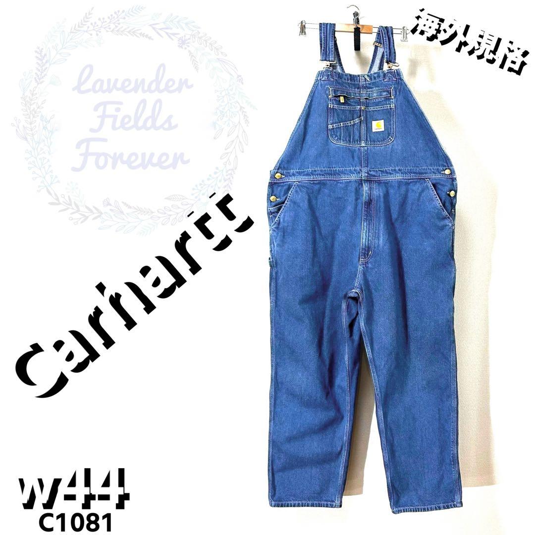 カーハートデニムオーバーオールC1081ペインターパンツ極太w44アメリカ古着 カーハートデニムオーバーオールC1081ペインターパンツ極太w44アメリカ