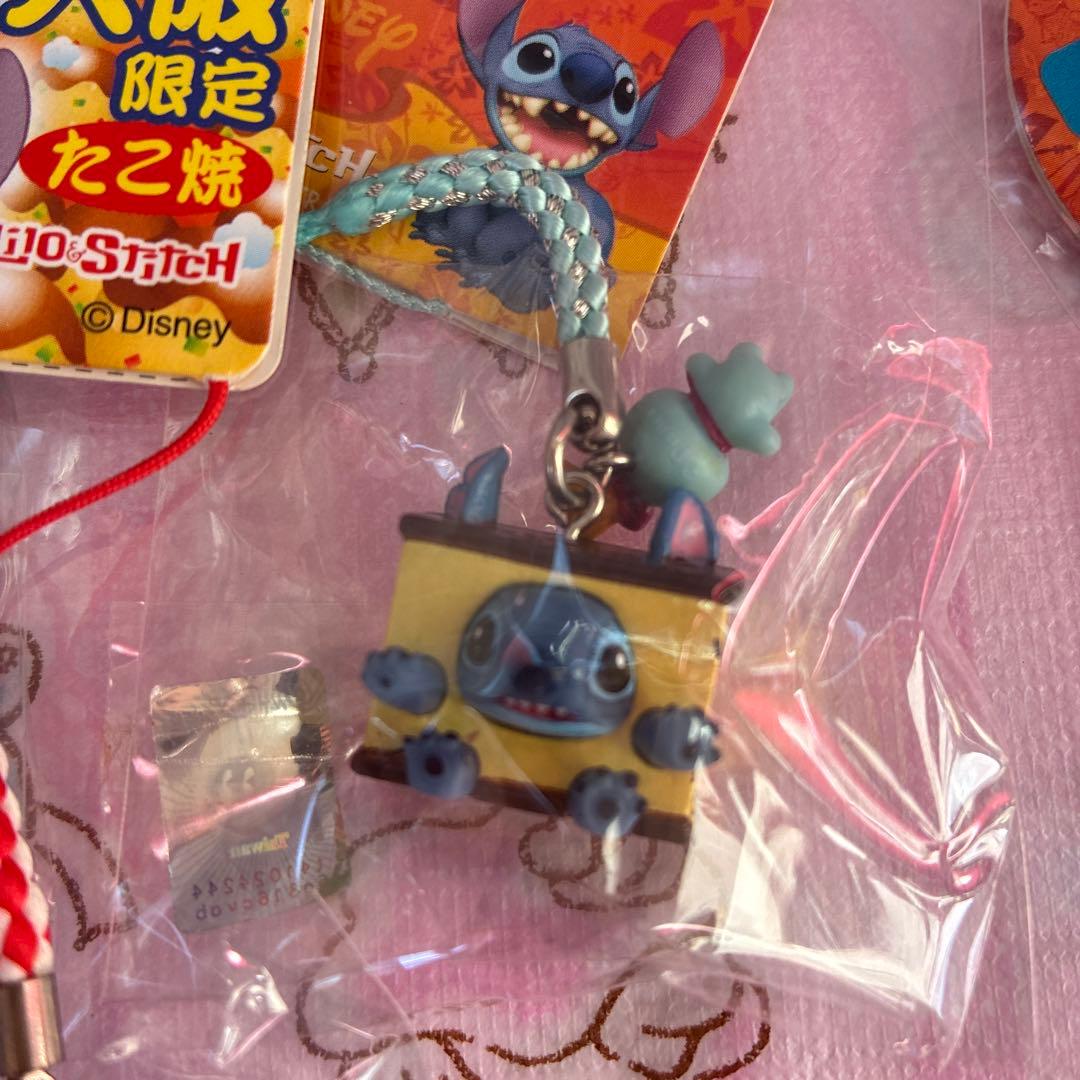 ご当地スティッチ 根付けストラップ 6個セット大阪、長崎、鹿児島