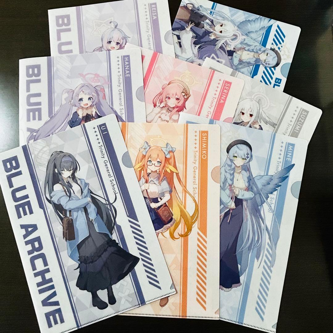 ブルーアーカイブ クリアファイル8枚 コンプセット トリニティ - メルカリ