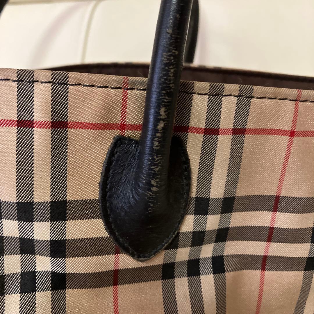 BURBERRY BLUE LABEL 舟形トートバッグ - メルカリ