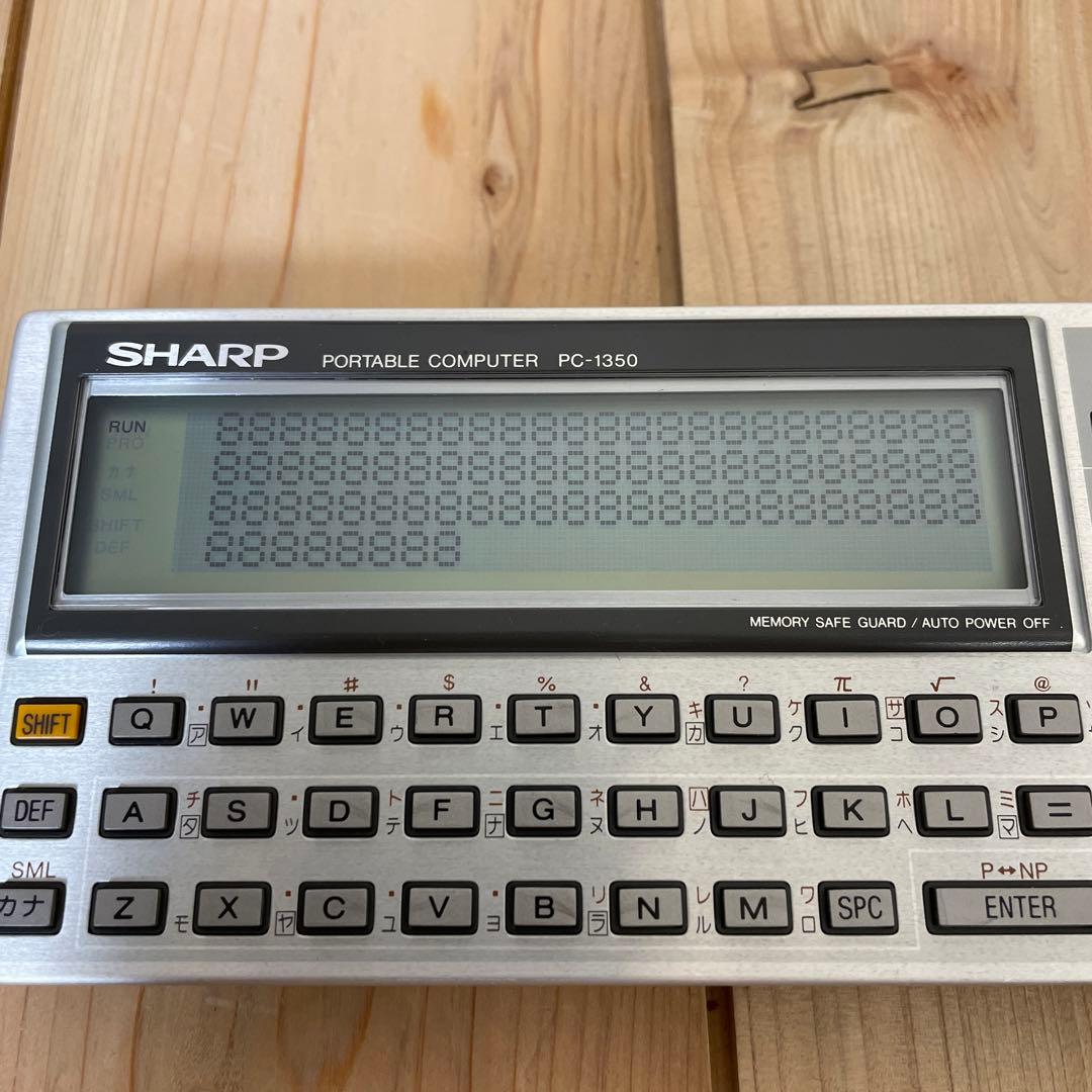 SHARP PC-1350 ポケコン ポケットコンピュータ RAM 16KB付き - メルカリ