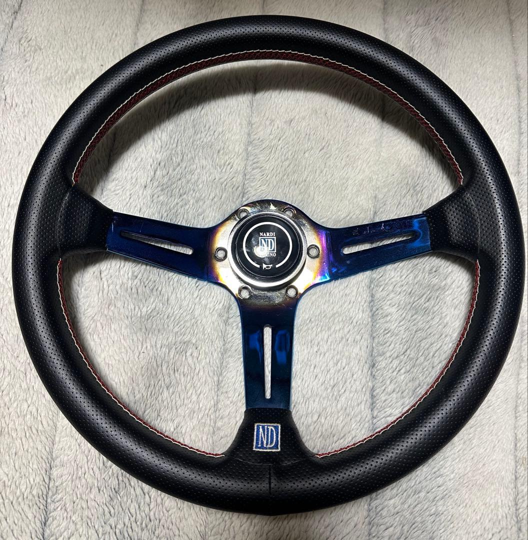 NARDI(ナルディ) ステアリング 35Φ パンチングレザー チタンカラー