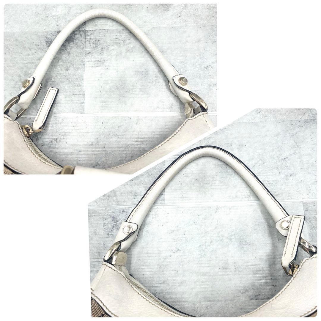 良品 グッチ アビー GGキャンバス ワンショルダー ハンドバッグ Y2K