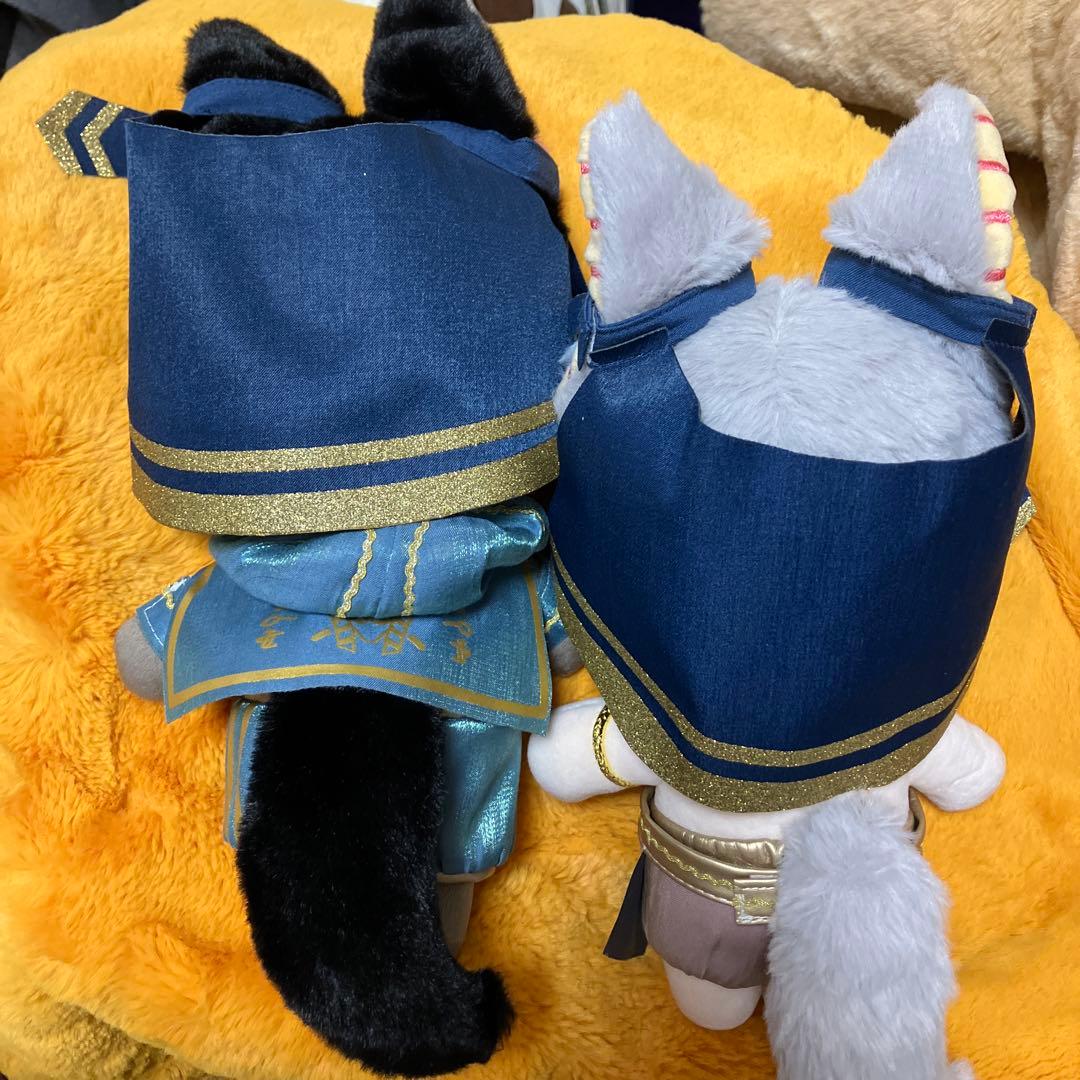 20cm 20センチ ぬいぐるみ 着せ替え可能 エジプト風 アヌビス 2体