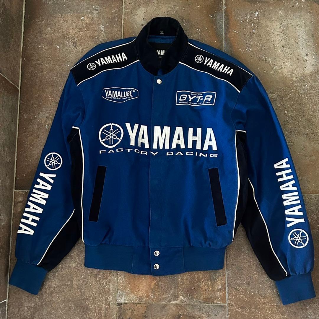希少 YAMAHA ヤマハ レーシングジャケット ブルゾン 刺繍 - メルカリ