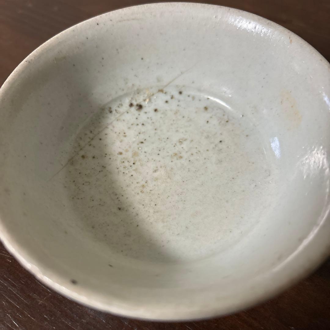 李朝盃 堅手 小鉢 白磁 酒器 小服茶碗 韓国アンティーク 古道具 民芸