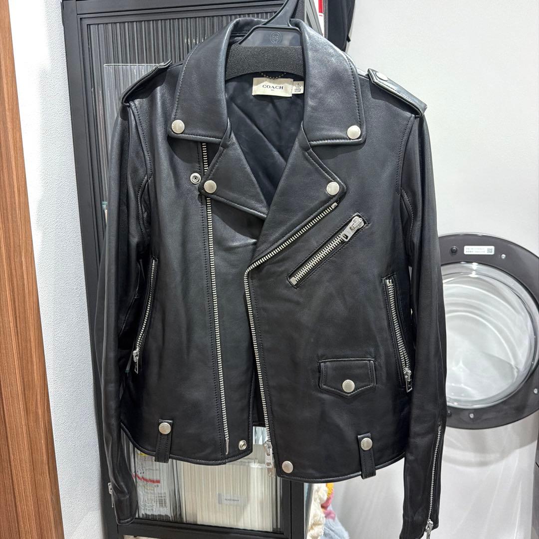 男女兼用 COACH 1941 ブラックライダースジャケット - メルカリ