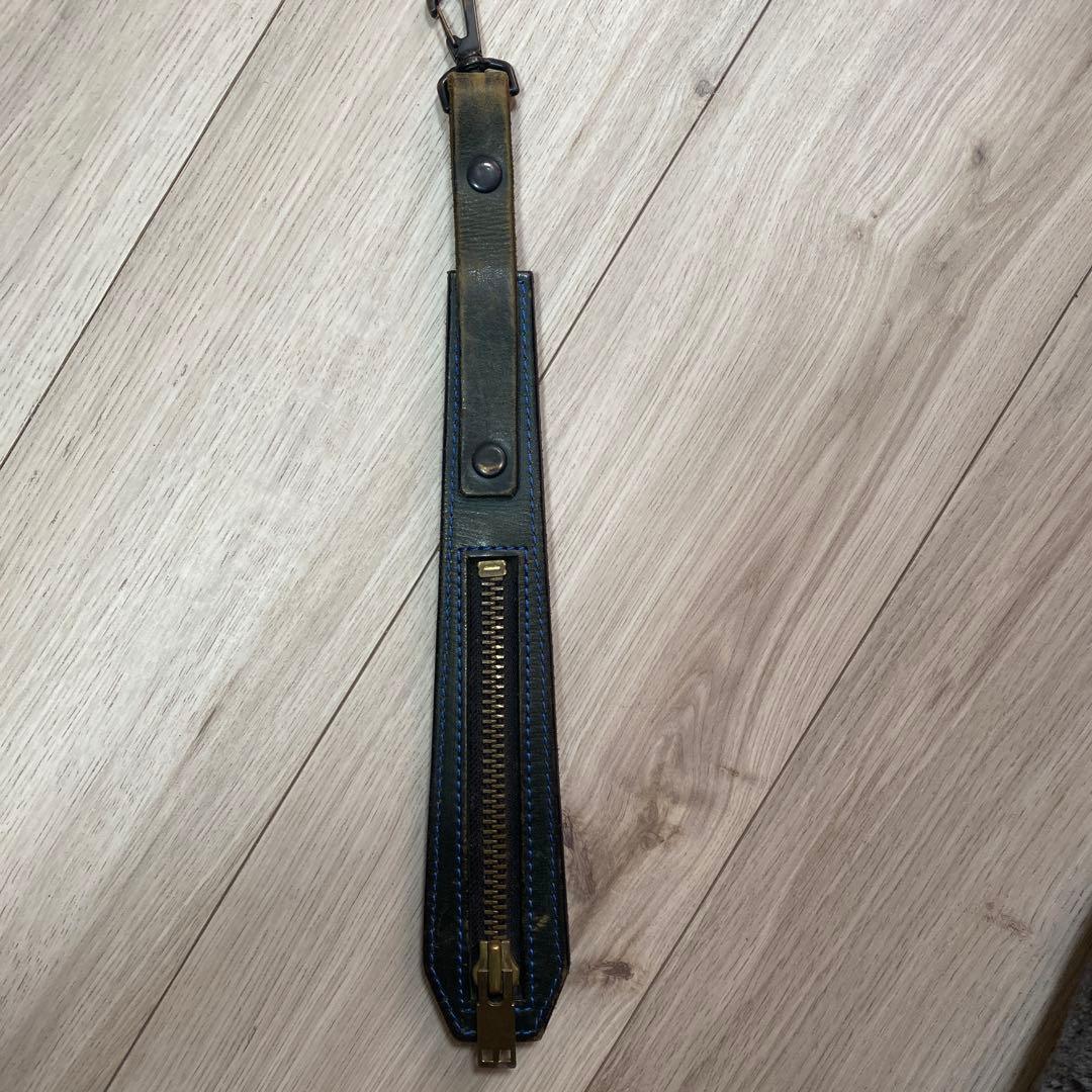 BLACK MEANS キーホルダー スラッパー ロングスタッズ レザー