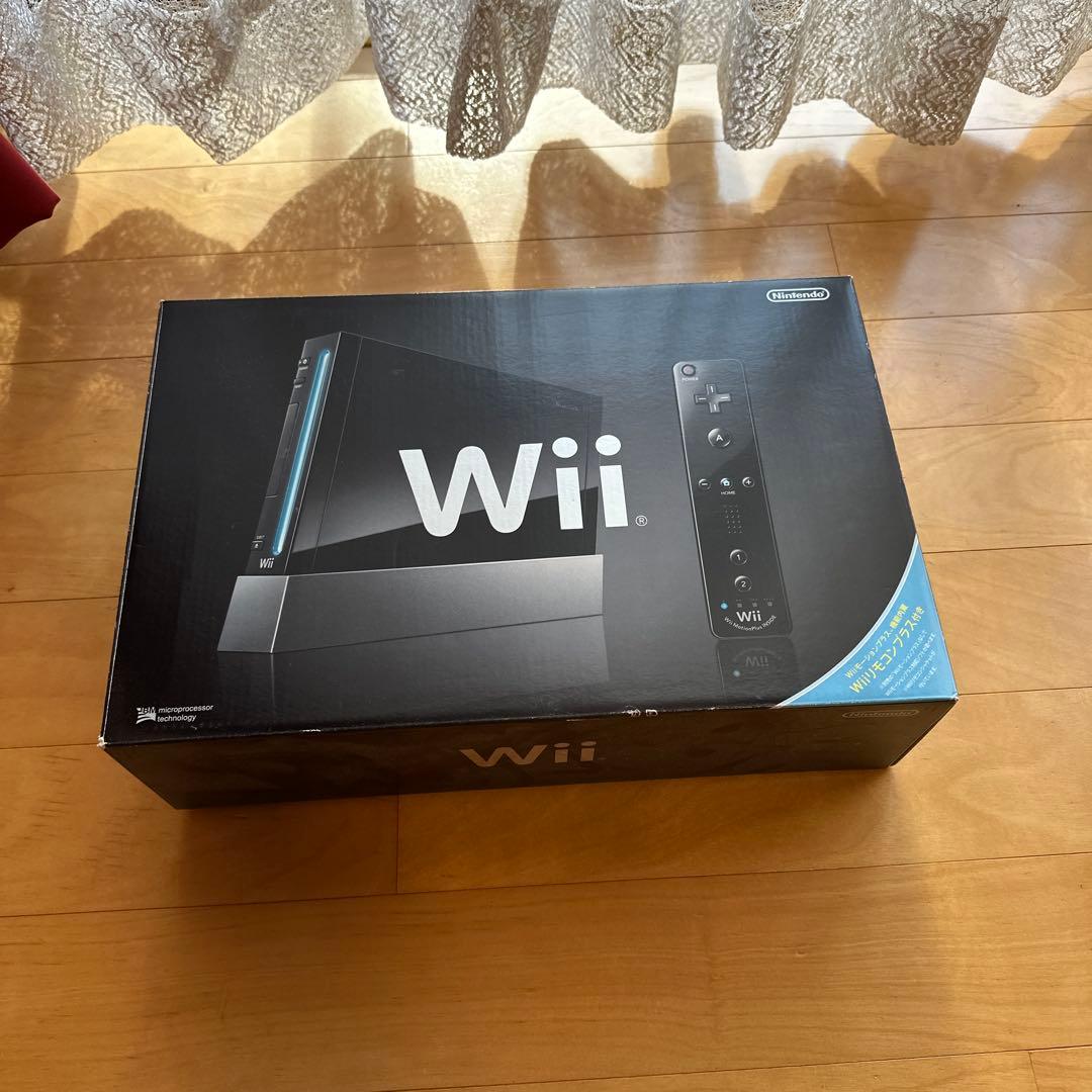 Nintendo Wii 本体 ブラック - メルカリ