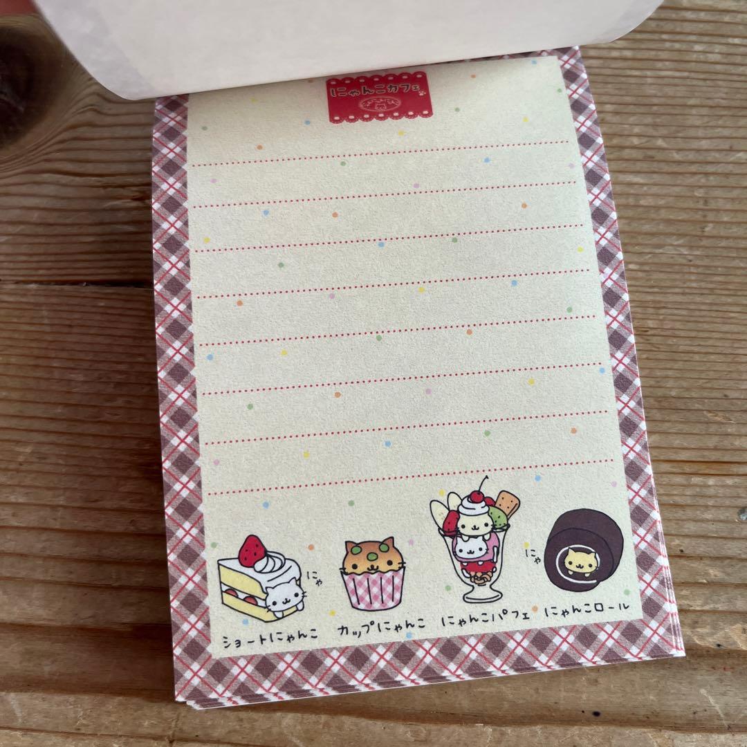 平成レトロ にゃんにゃんにゃんこ にゃんこカフェ ミニメモ帳 4点