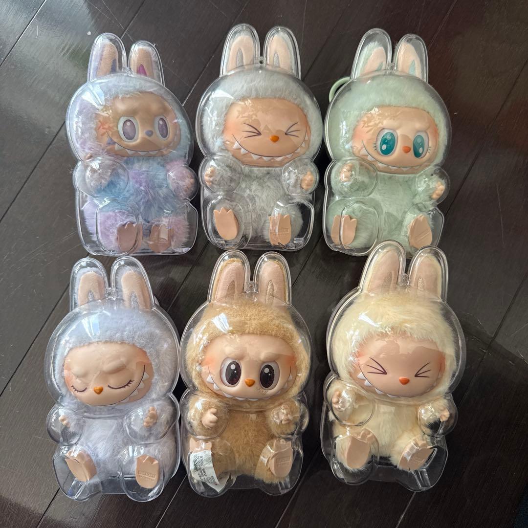 ラブブ　ケース付き　6個セット 楽天市場】おもちゃ保護ケース LABUBU ラブブ 第1/2/3世代 クリア 透明