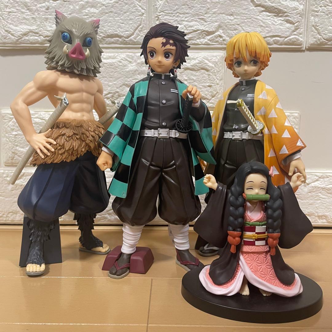 中古品】鬼滅の刃 フィギュア まとめ売り 4点 セット