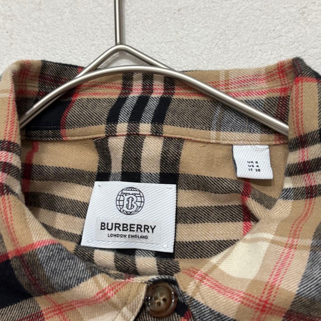 美品 バーバリー ノバチェック 切替 パッチワーク シャツ クレイジー