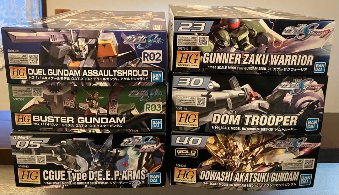 HG SEED系 未組立 6種セット ガンプラ まとめ売り
