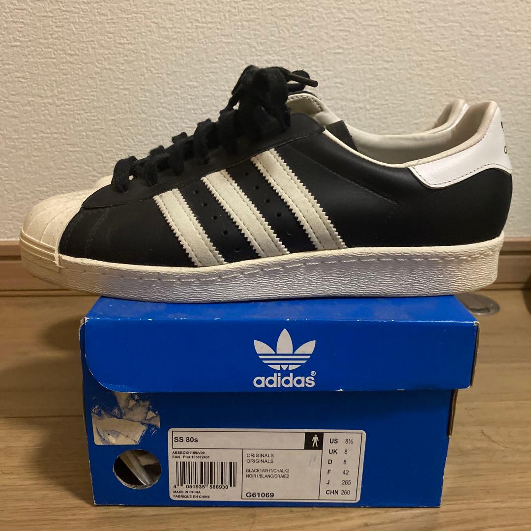 adidas SUPER STAR 80s スーパースター アディダス 金ベロ - メルカリ