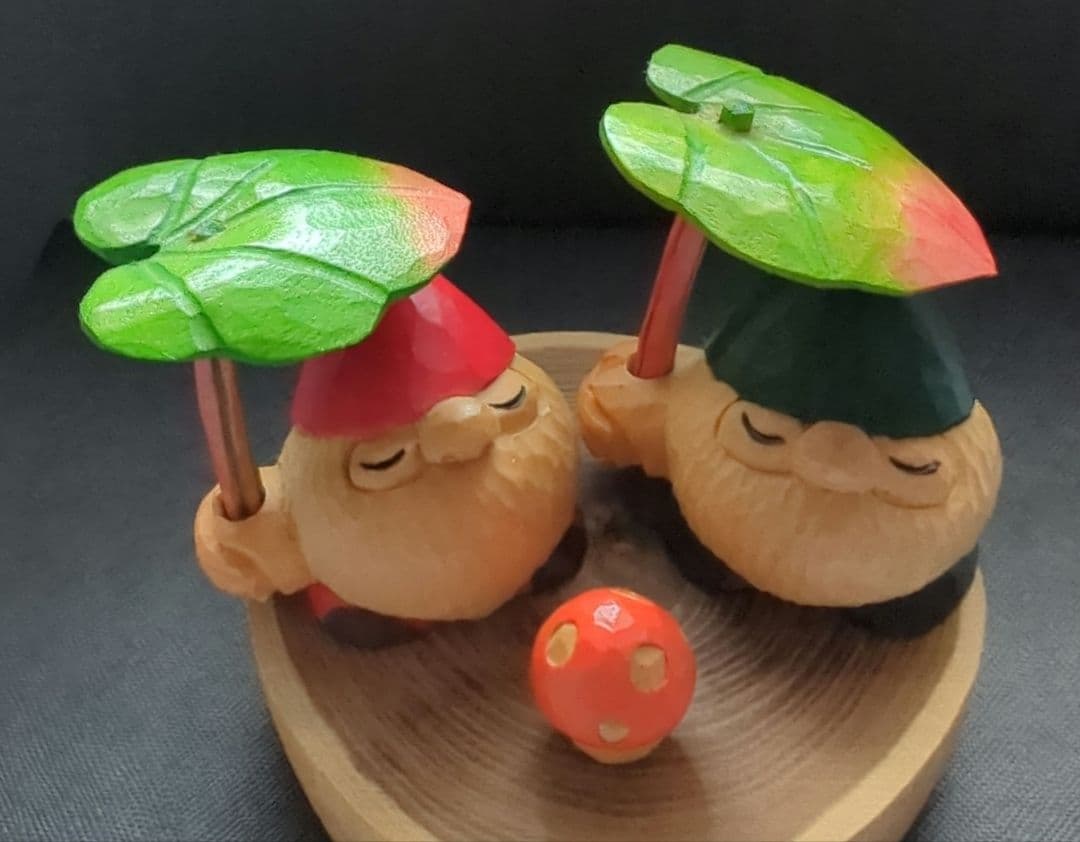 コロポックル 北海道 阿寒湖 木彫り - メルカリ