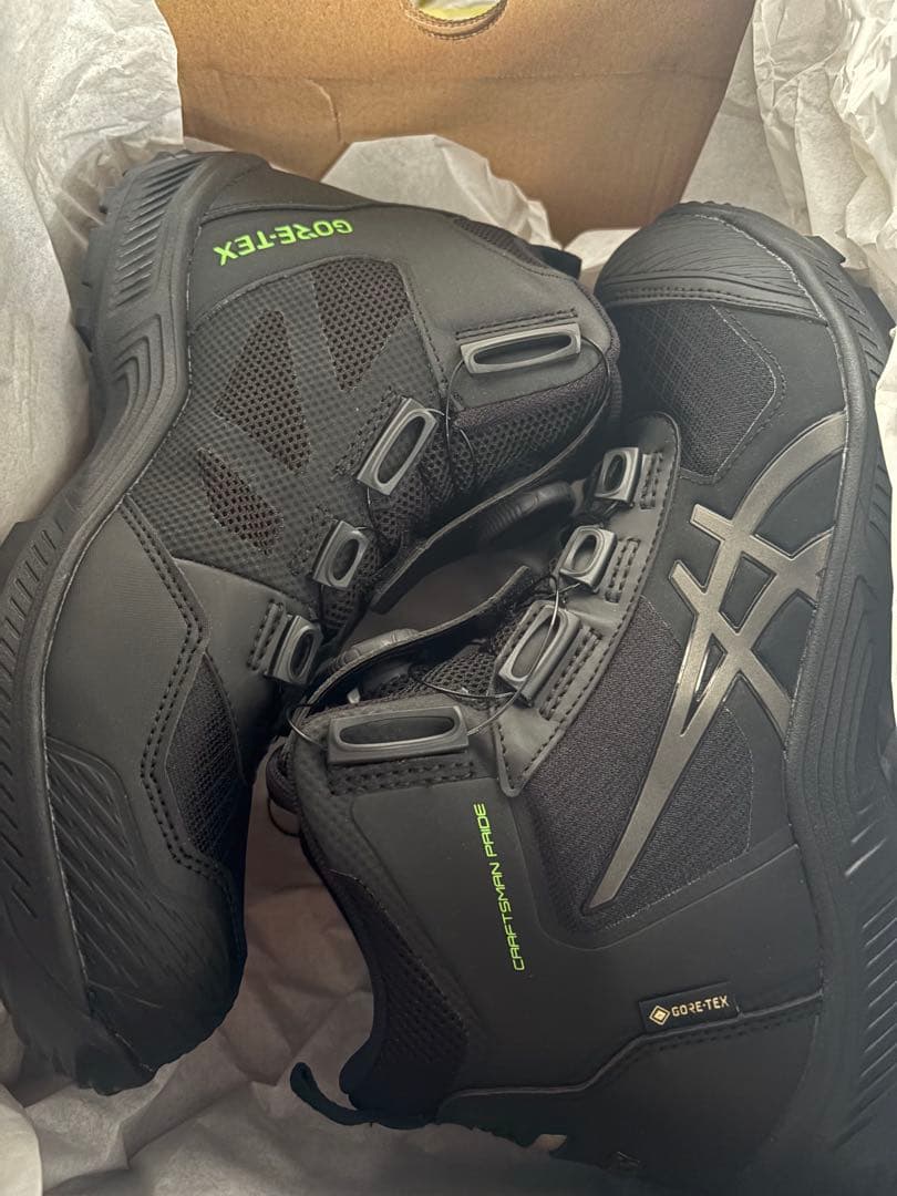 ASICS ウィンジョブ BOA CP604 ブラックxガンメタル 27.0cm