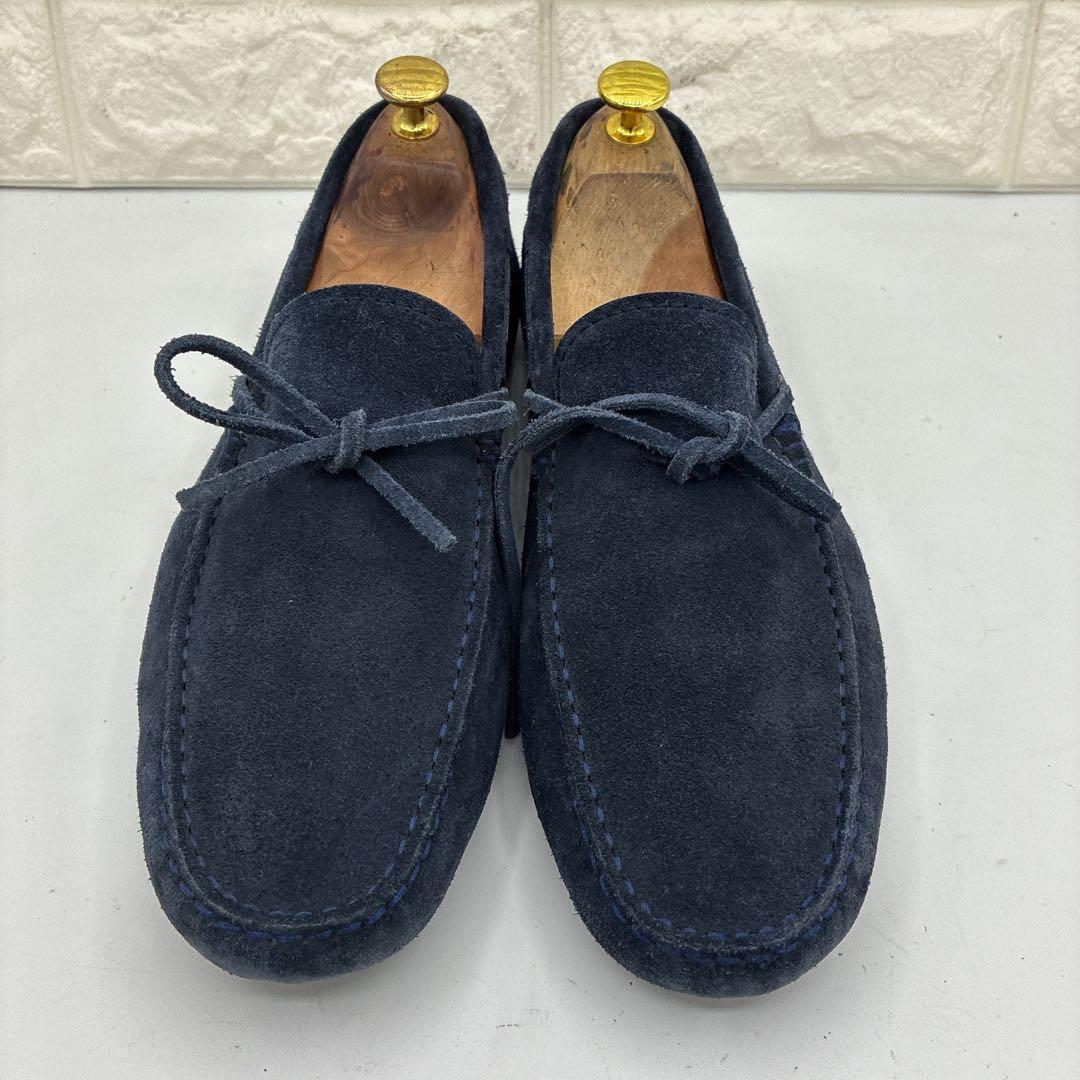 良品】TOD'S トッズ ドライビングシューズ 7.5 ゴンミーニ ネイビー