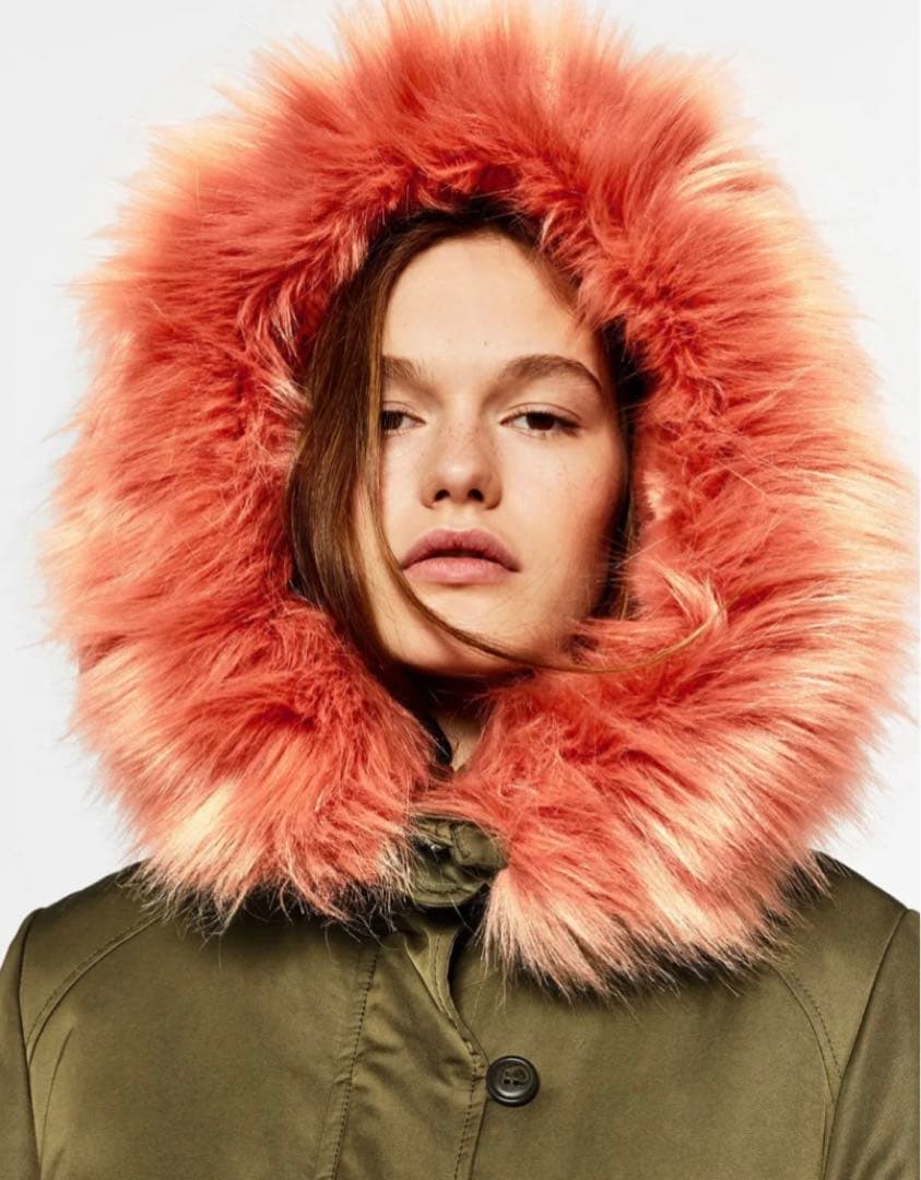 ⚛️♥幻の逸品♥⚛️人気即完売品！ZARA ザラ ピンクファーモッズ