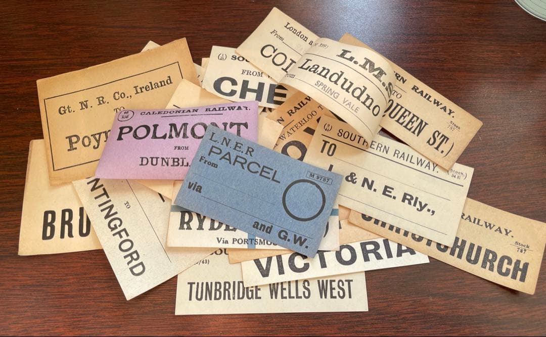 海外 鉄道荷物ラベル 20枚程 ヴィンテージ チケット 蚤の市 - メルカリ