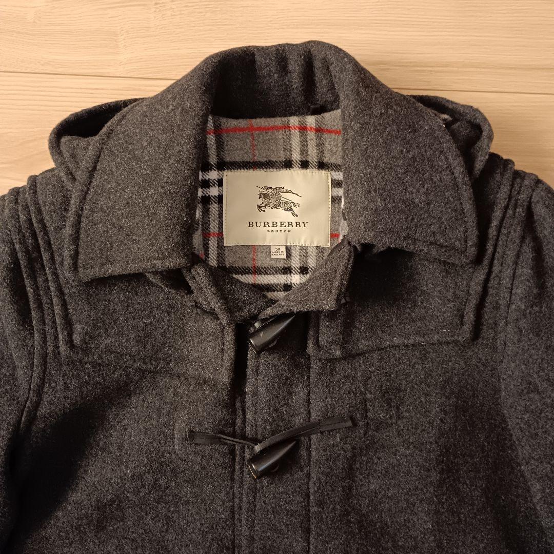 BURBERRY LONDON ダッフルコート グレー 中古・古着通販】BURBERRY BLACK LABEL (バーバリーブラックレーベル