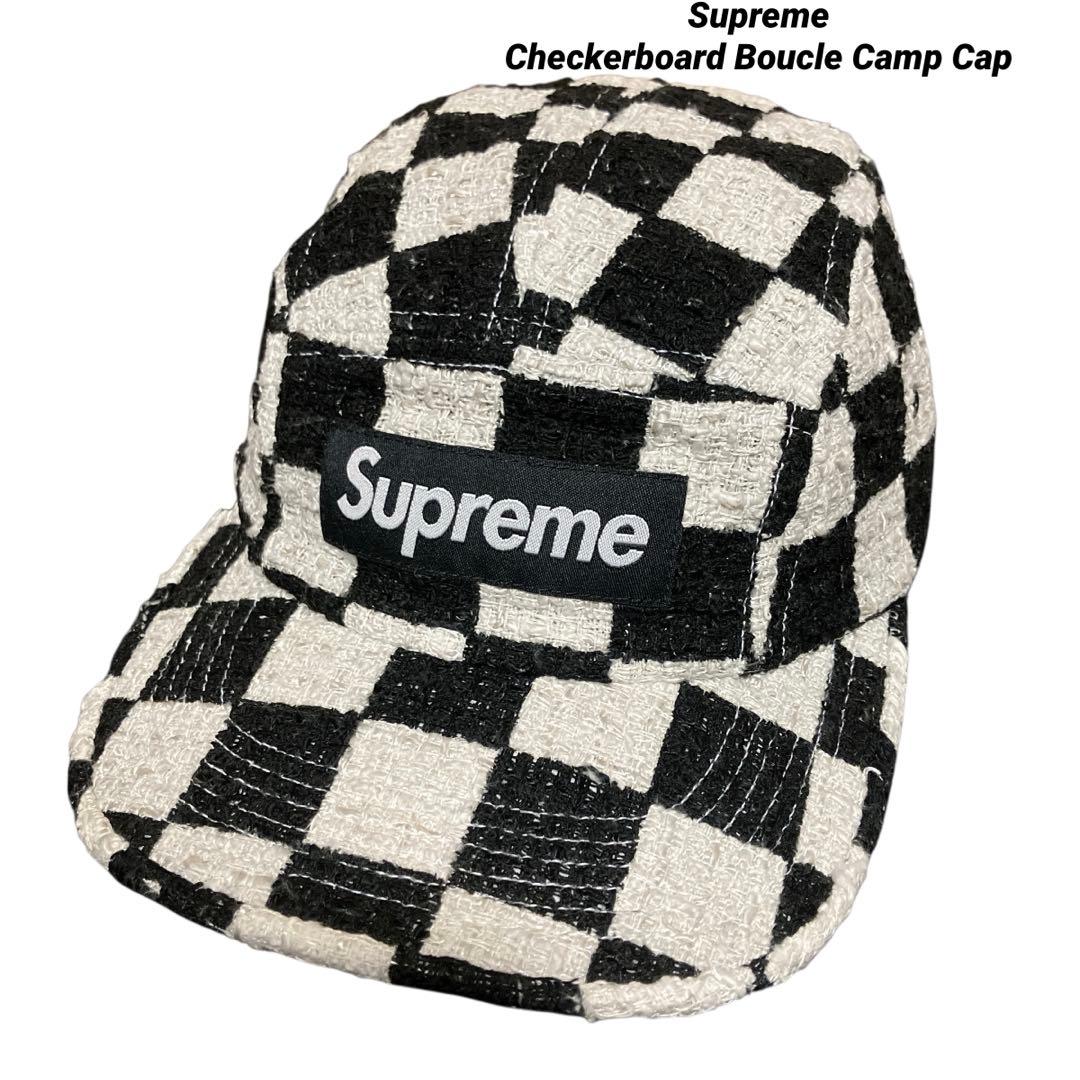 Supreme Checkerboard Camp Cap キャンプキャップ 黒 Supreme Checkerboard Camp Cap (SS18) - $56