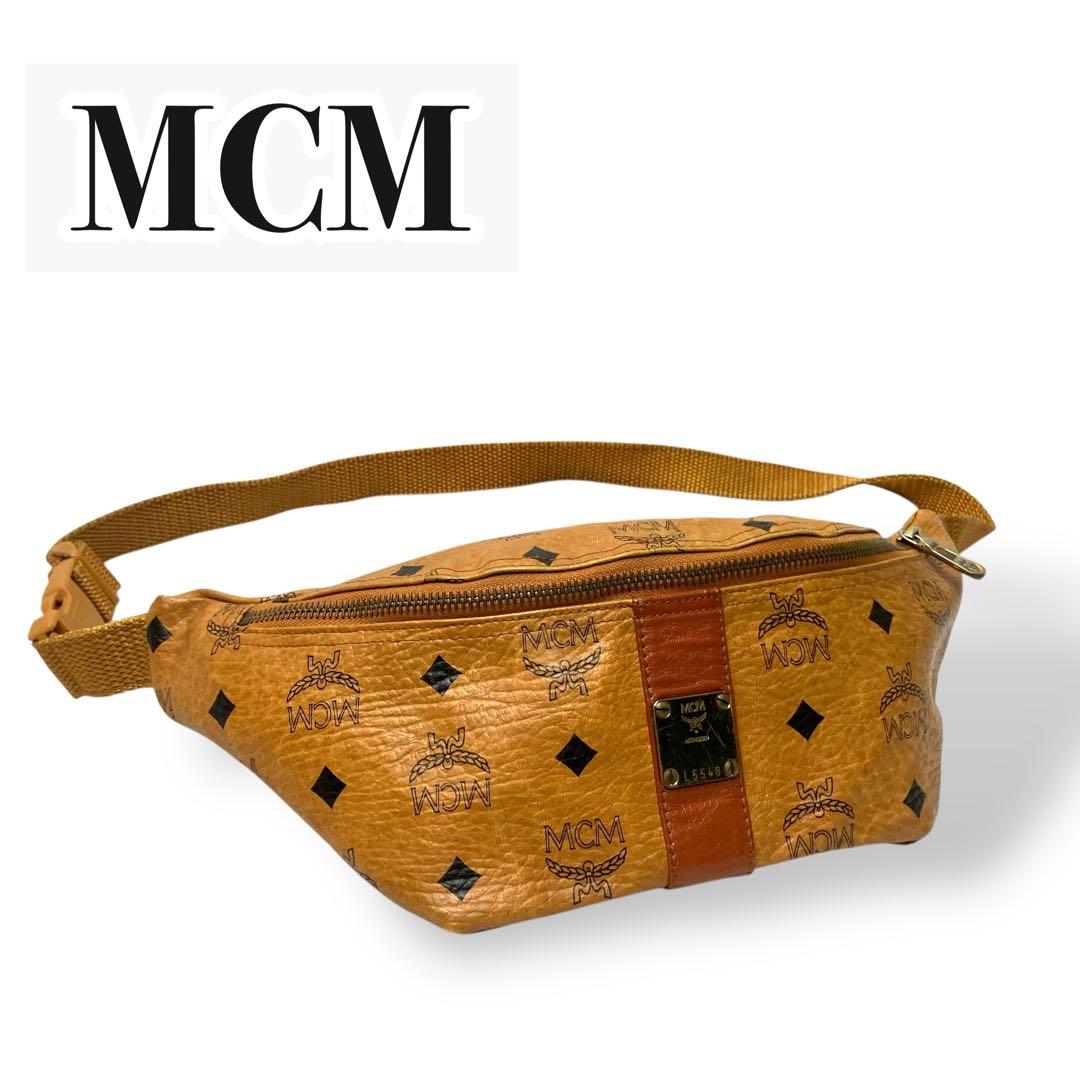 【美品】MCM エムシーエム　ボディバッグ　レザー　ヴィセトス柄　コニャック 楽天市場】MCM エムシーエム ヴィセトス Tracy クロスボディバッグ